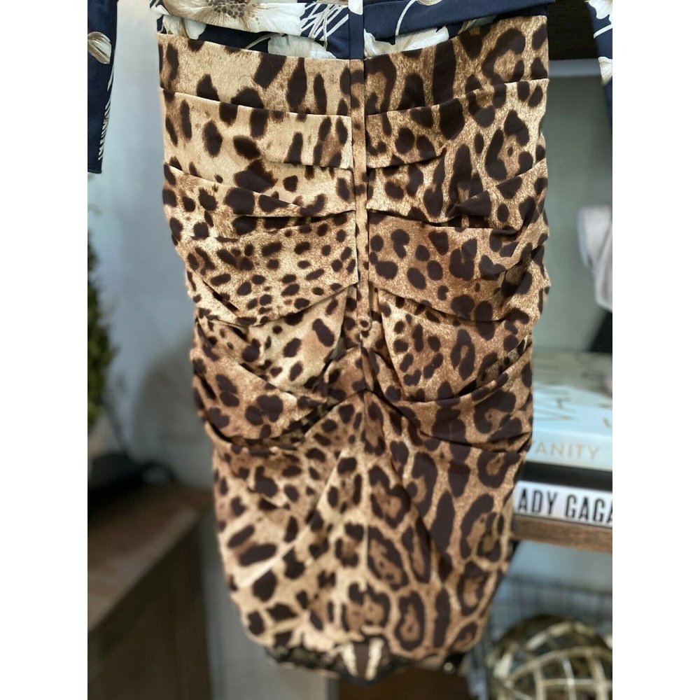 DOLCE & GABBANA Floral Animal Leopard Print Mini 4 - Picture 11 of 12